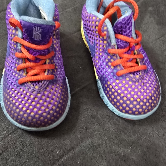 Nike Kids Purple and Yellow Sneakers - Picture 2 of 4